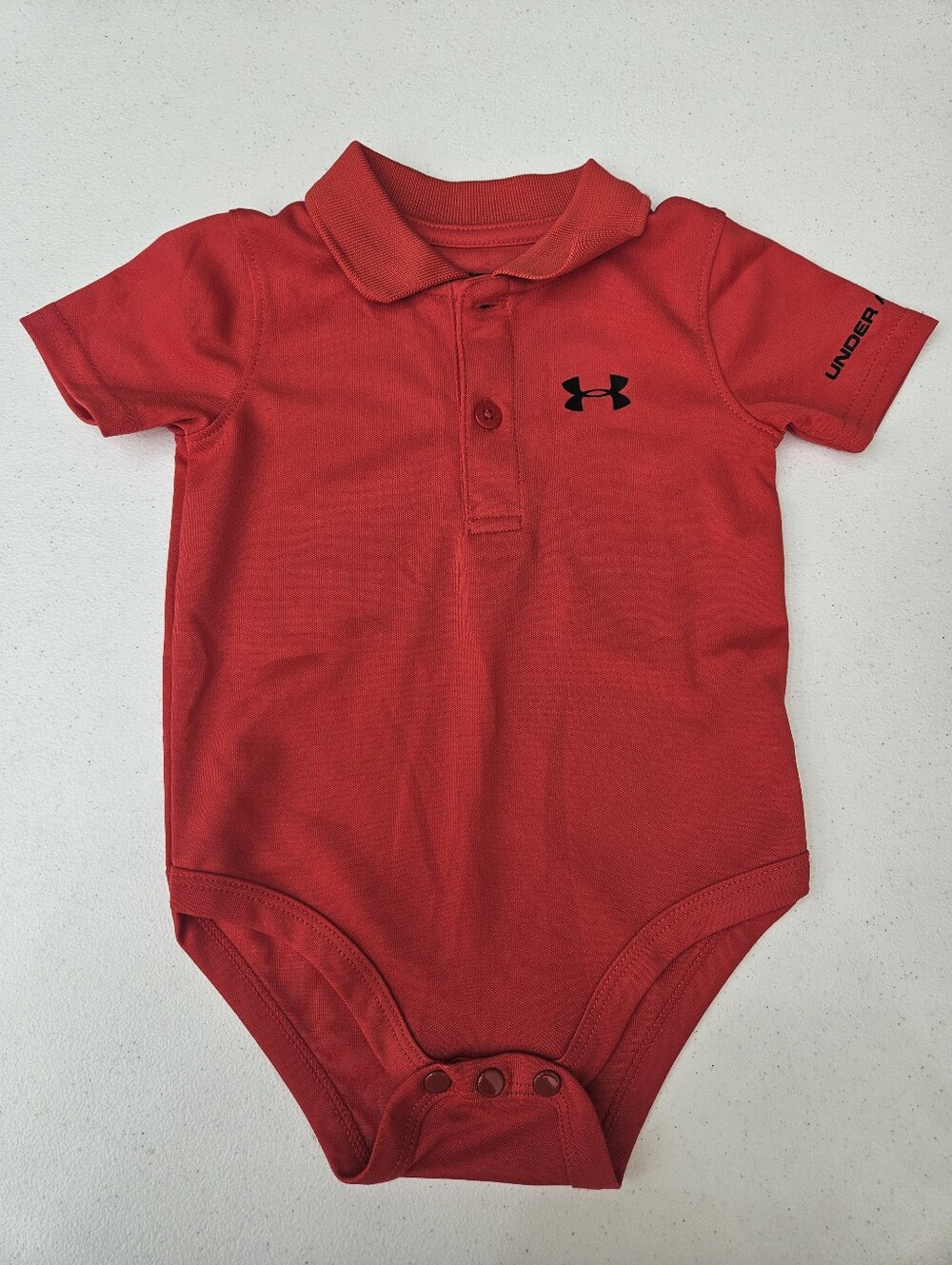 Under Armour Red Infant Polo Bodysuit 6/9M